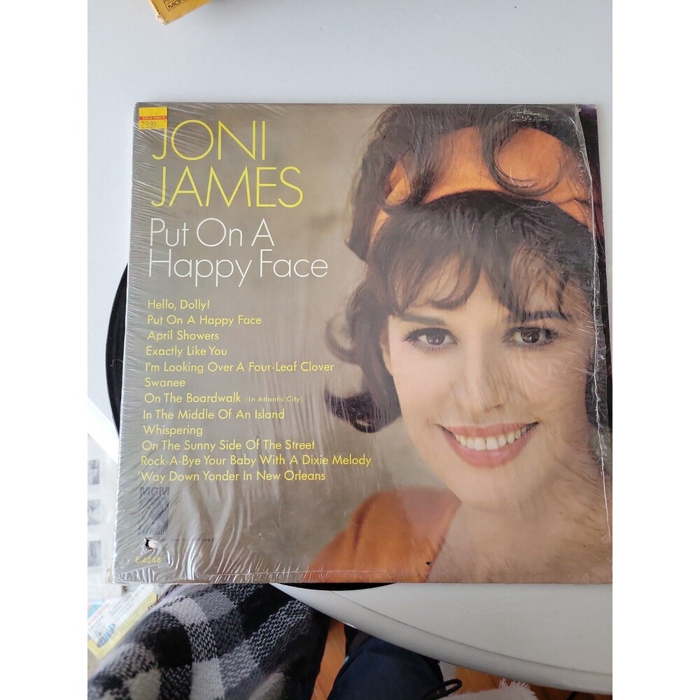 VTG JONI JAMES Put On A Happy Face Vinyl RECORD LP SE-4248 Stereo MGM 33rpm 1964
